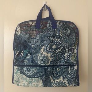 Chico’s Paisley Garment Travel Bag Zipper Closure